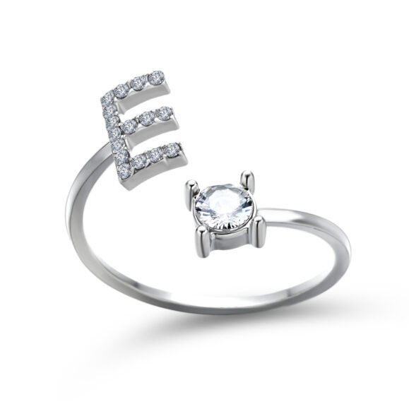 New Design Adjustable 26 Initial Letter Ring Fashion Jewelry For Women Simple Elegant Jewelry – Bild 6