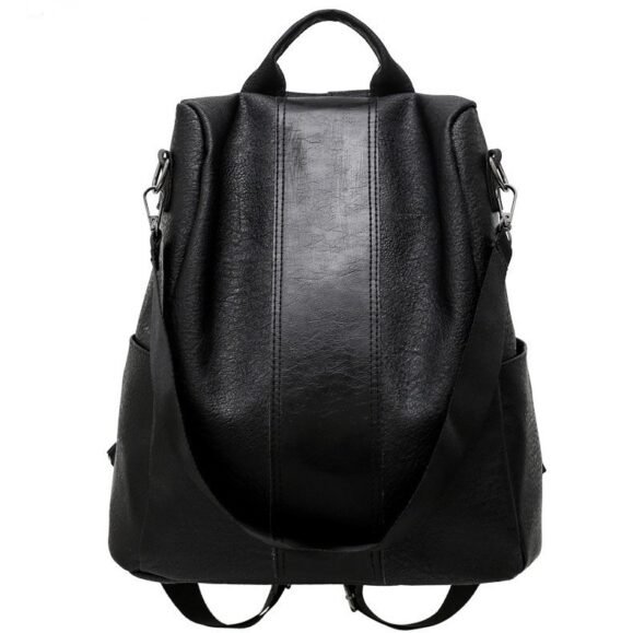 Women's solid color large capacity backpack – Bild 2