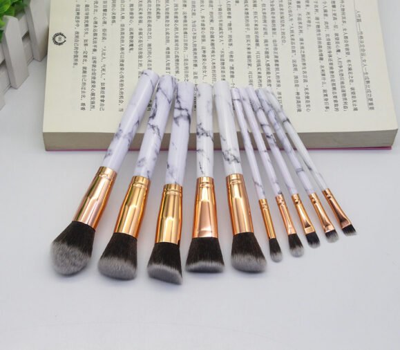 15 Marbled Design Makeup Brushes Set – Bild 6