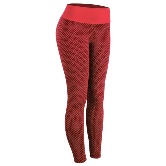 Plaid Leggings Fitness Yoga Pants Women's Seamless High Waist Breathable Gym Leggings – Bild 7