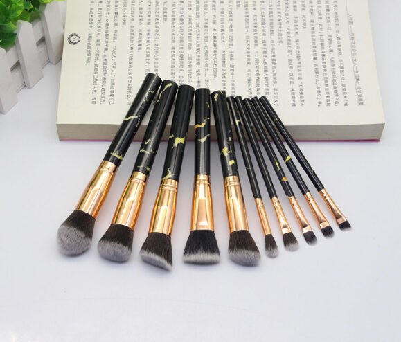 15 Marbled Design Makeup Brushes Set – Bild 2