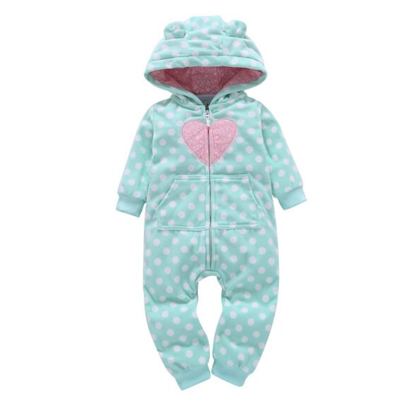 Long-sleeved fleece baby clothes romper – Bild 6