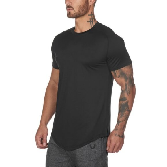 New Gym Wear Plain Shirts Custom Mens Fitness Sports Clothing - Image 10