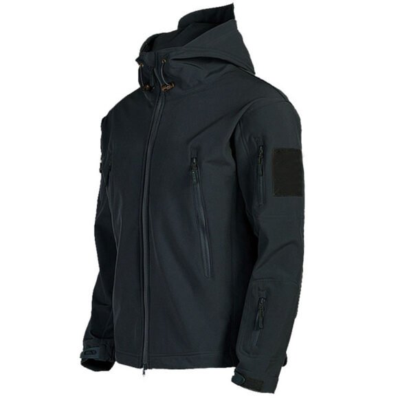 Soft Shell Jacket Men Windproof Hooded Jacket – Bild 6