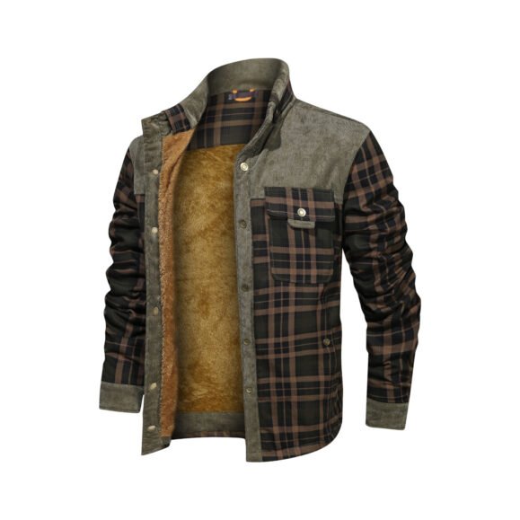 Men's Wool Thick Coat Jacket – Bild 2