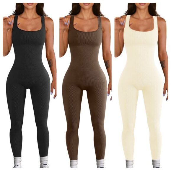 Women's Suspender Tank Top Tights – Bild 5