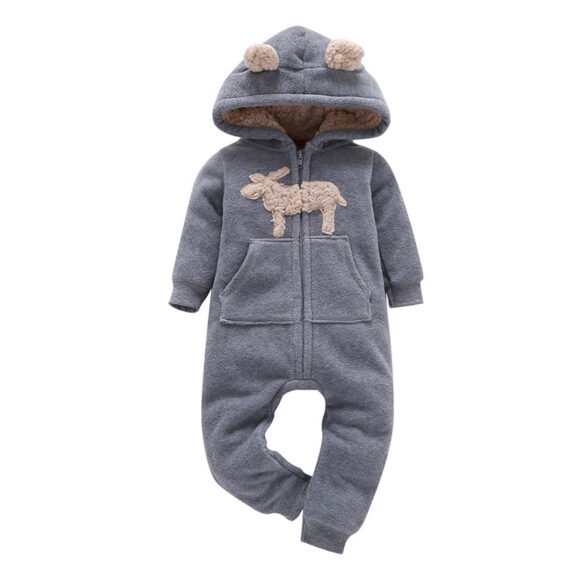 Long-sleeved fleece baby clothes romper – Bild 7