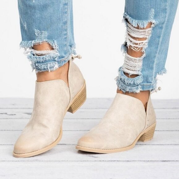 Autumn Women Shoes Retro High Heel Ankle Boots – Bild 8