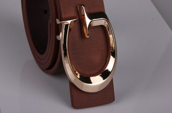 Casual Fashion Men's And Women's Alloy Belt With Jersey Buckle – Bild 2