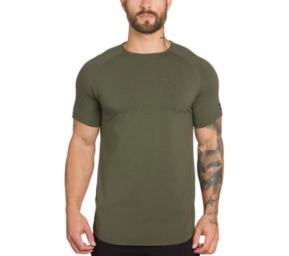New Gym Wear Plain Shirts Custom Mens Fitness Sports Clothing - Image 5