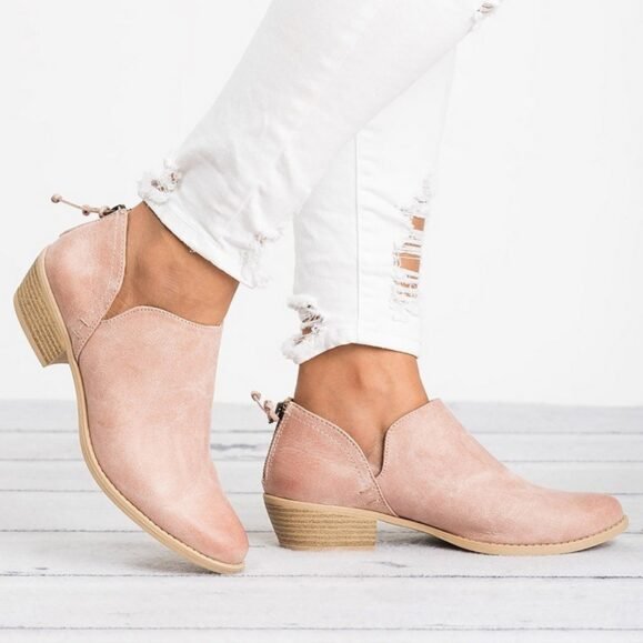 Autumn Women Shoes Retro High Heel Ankle Boots – Bild 2