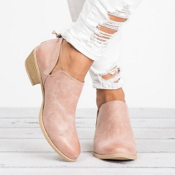 Autumn Women Shoes Retro High Heel Ankle Boots – Bild 6