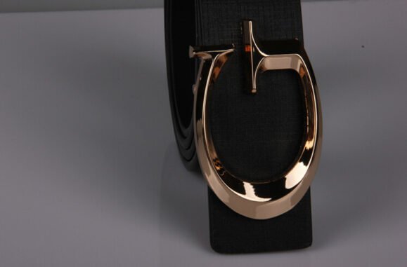 Casual Fashion Men's And Women's Alloy Belt With Jersey Buckle – Bild 3