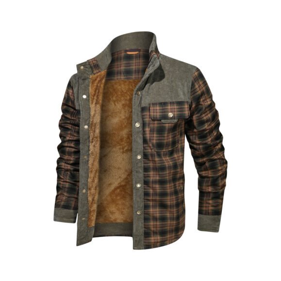 Men's Wool Thick Coat Jacket – Bild 8